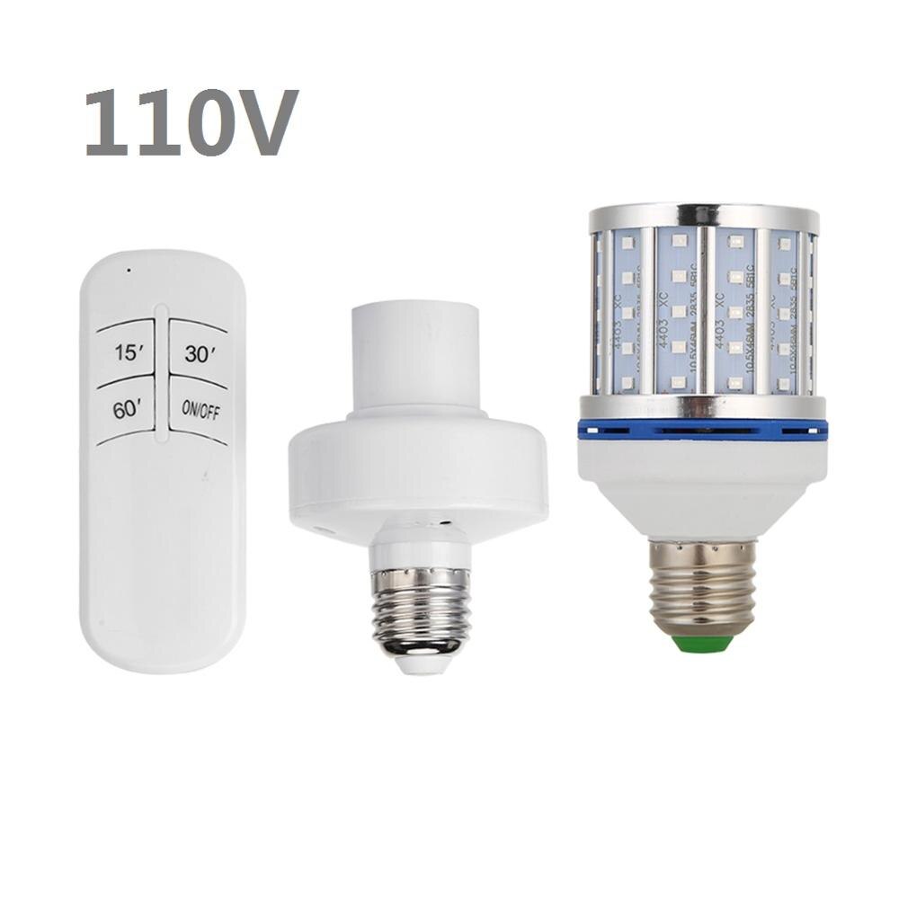 30W/80W UVC Ozone Germicidal Lamp Corn Lamp Timing Remote Control Ozone Portable Disinfection UV Sterilizer Mites Light: 110v remote control / 30W