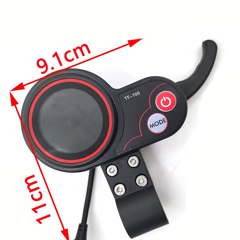 Tf -100 elektrisk scooter lcd instrument sykkelakselerator kontroller strømbryter gasshåndtak ommontering tilbehør 5 pinners
