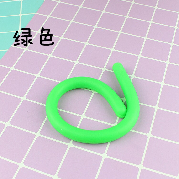 Children Adult Decompression Toy Luminous Noodle Stretch String TPR Rope Anti Stress Toys String Fidget Autism Vent Toys 30cm: Green