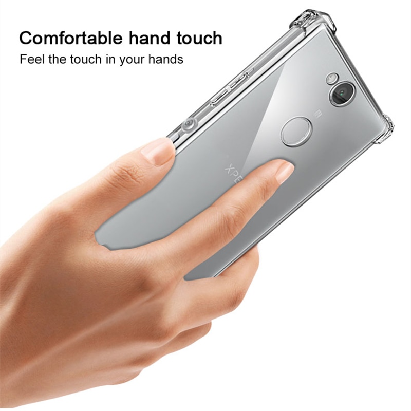 Funda Cherie a prueba de golpes para SONY Xperia XZ3 XZ2 XZ1 XA1 10 Plus XZ X XA XA3 XA2 Plus funda Ultra compacta de TPU transparente
