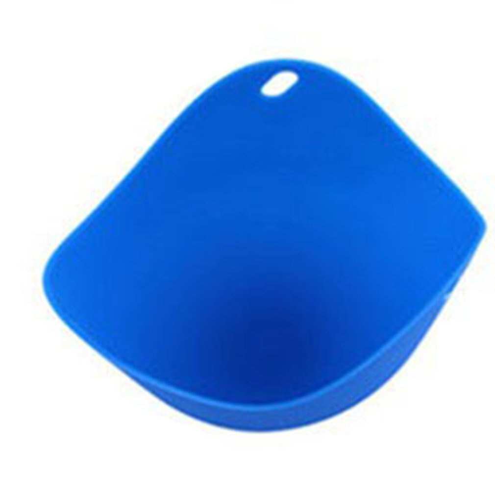 Safety Silicone Egg Cooker Poach kitchen Helpers Easy Cookware Mold Pods Pancake Tool Cook Form for Fried Eggs Baking Egg Cooker: Blue
