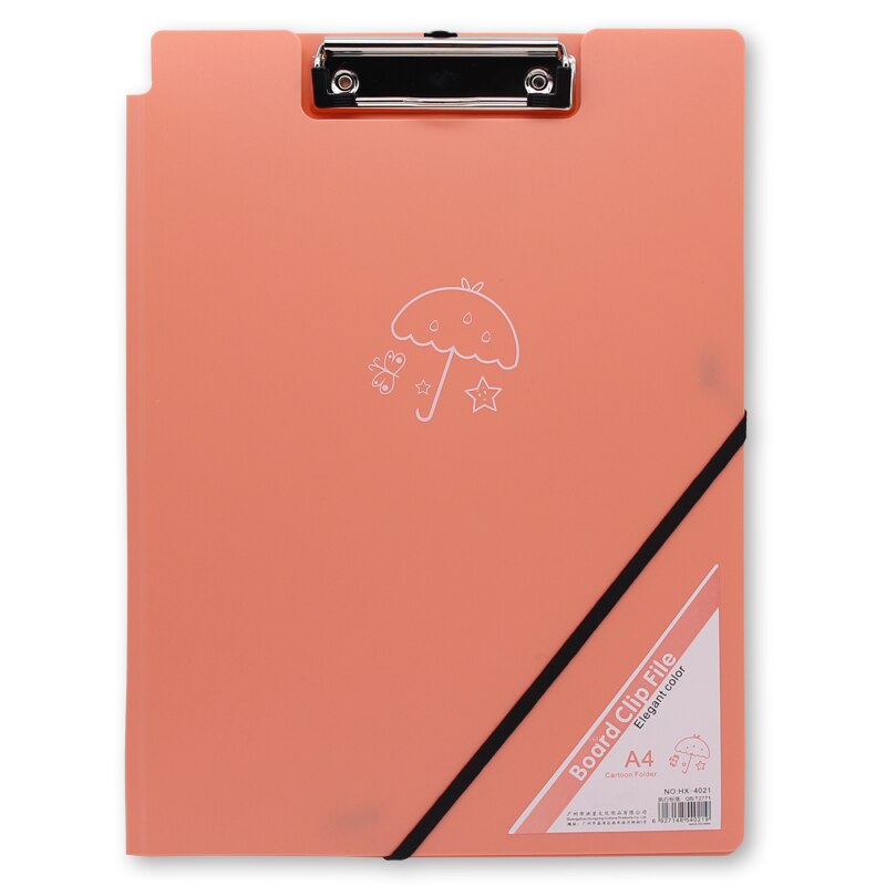 A4 File Folder Clipboard Writing Board Memo Plywood Double Clip Test Paper Storage Rack School Supplies Office Stationery: white