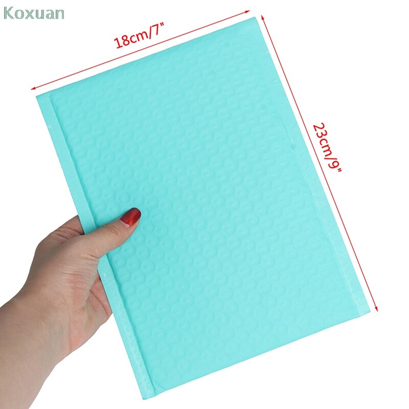 10 Stuks 180X230Mm Bruikbare Ruimte Teal Poly Bubble Mailer Enveloppen Padded Mailing Zak Zelfsluitende Verpakking Zakken