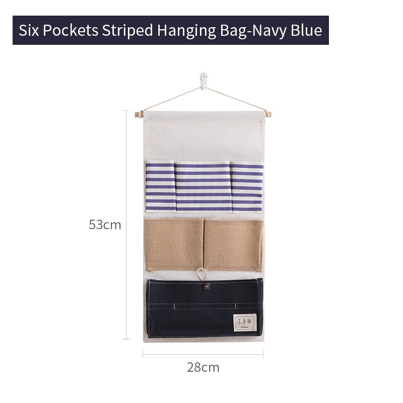 Wall-mounted wardrobe storage bag sundries storage... – Grandado