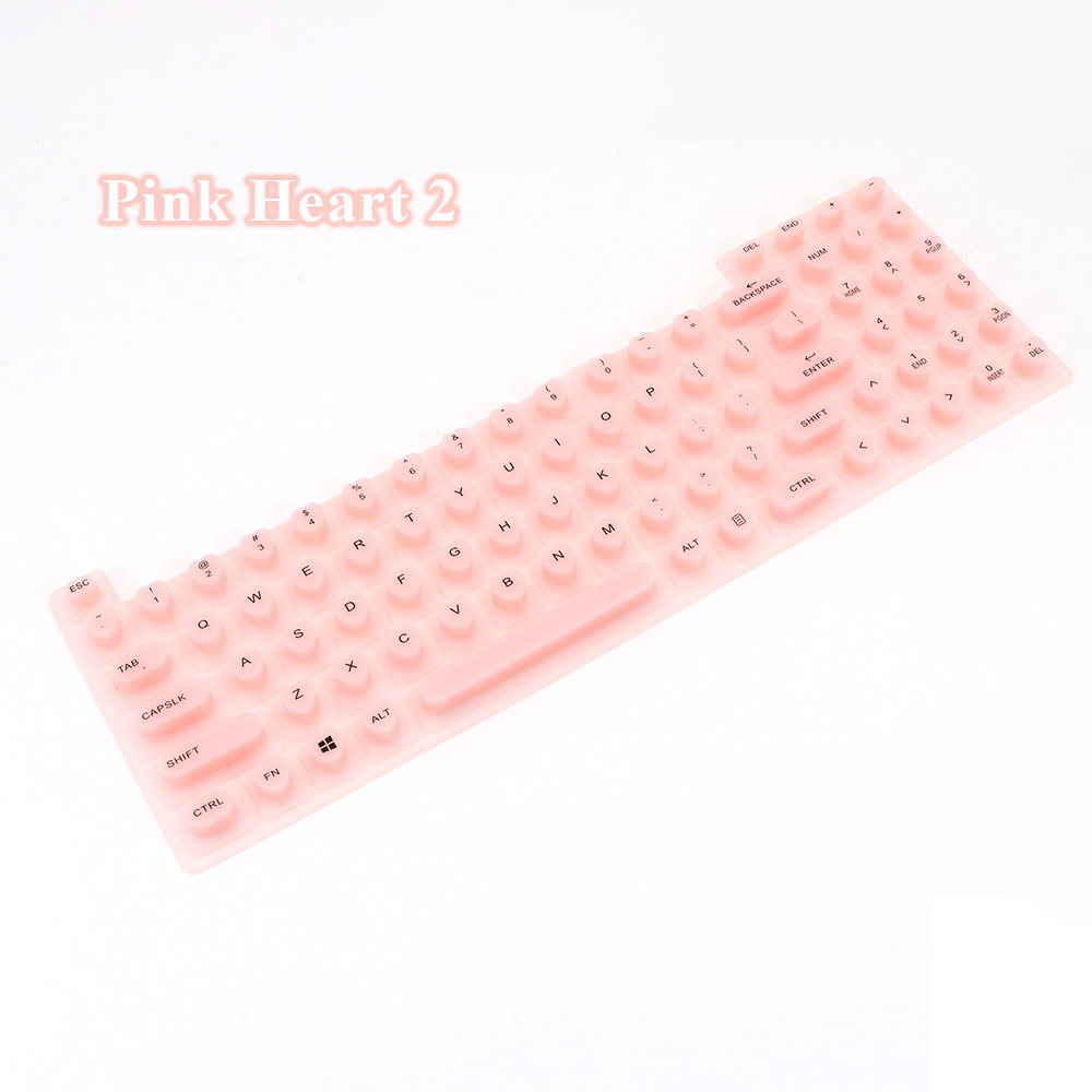 Teclado de silicona para decoración de uñas, teclado de membrana para dispositivos de escritura de oficina con uñas largas para mujeres, para Logitech K580, Aurora: orange