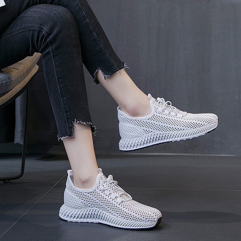 tenis feminino Women Tennis Shoes Female Gym Sport Shoes Stability Breathable Mesh Thick Sole Trainers zapatillas