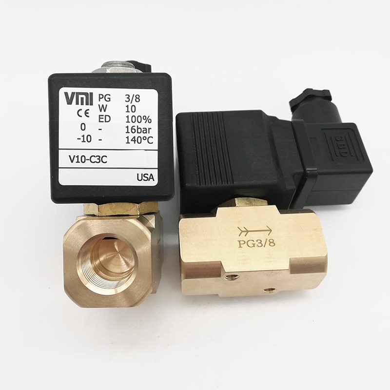V10-C3C 220vac grande diâmetro válvula solenóide em dois sentidos vmi pg 3/8 válvula solenóide para o granulador gêmeo do parafuso
