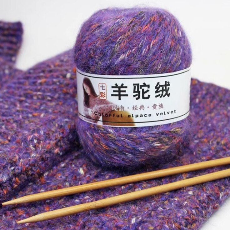 mylb 50g/ball Thick Cashmerel For Hand Knitting Needlework Sweater Hat Laine CrochetThread Melange knitted Yarns Lana Haak Garen