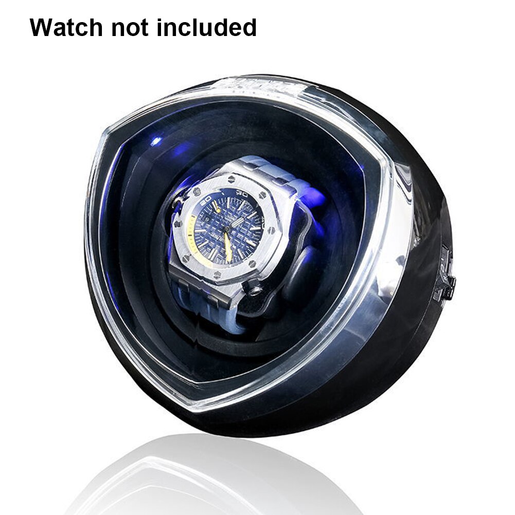 Modern Home Box Accessories Multi-function Single With Quiet Motor 4 Rotation Modes LED Light Automatic Watch Winder