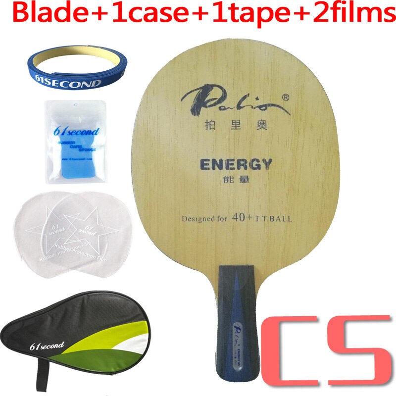 Palio official energy 05 table tennis blade special for 40+ material table tennis racket game fast attack loop carbon blade: CS with HM case