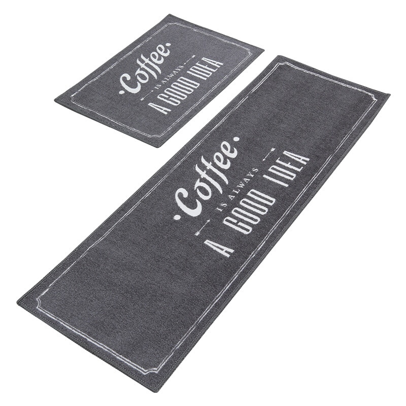 2 sztuk/zestaw naturalny lateks antypoślizgowy spód mata kuchenna pochłaniająca wodę poliestrowa podłoga w kuchni mata pochłaniająca olej dywanik kuchenny