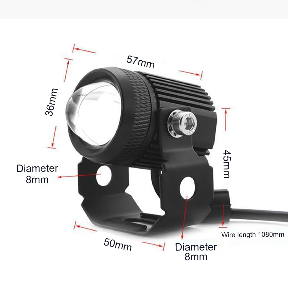 Motorsykkel led-lys 12v-24v 30w universallykt led-motorsykkel ekstra spotlight-lampe tåkelys tilbehør