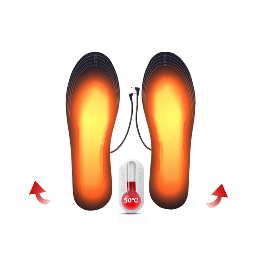 Usb opvarmede sko indlægssåler fødder varm sokemåtte elektrisk opvarmning indlægssåler vaskbare vinter varme termiske indlægssåler unisex