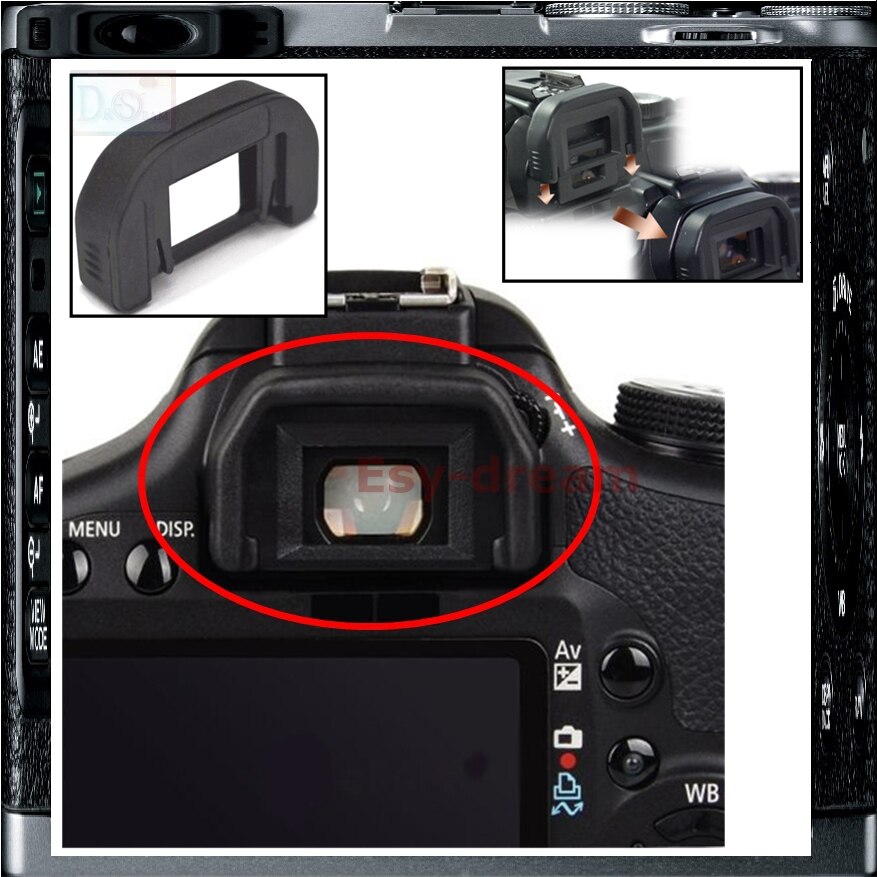 18mm rubber oogschelp ef cup eye camera oculair extender voor canon 77D 100D 1300D 1200D 1100D 1000D 600D 650D 700D 750D 760D 800D