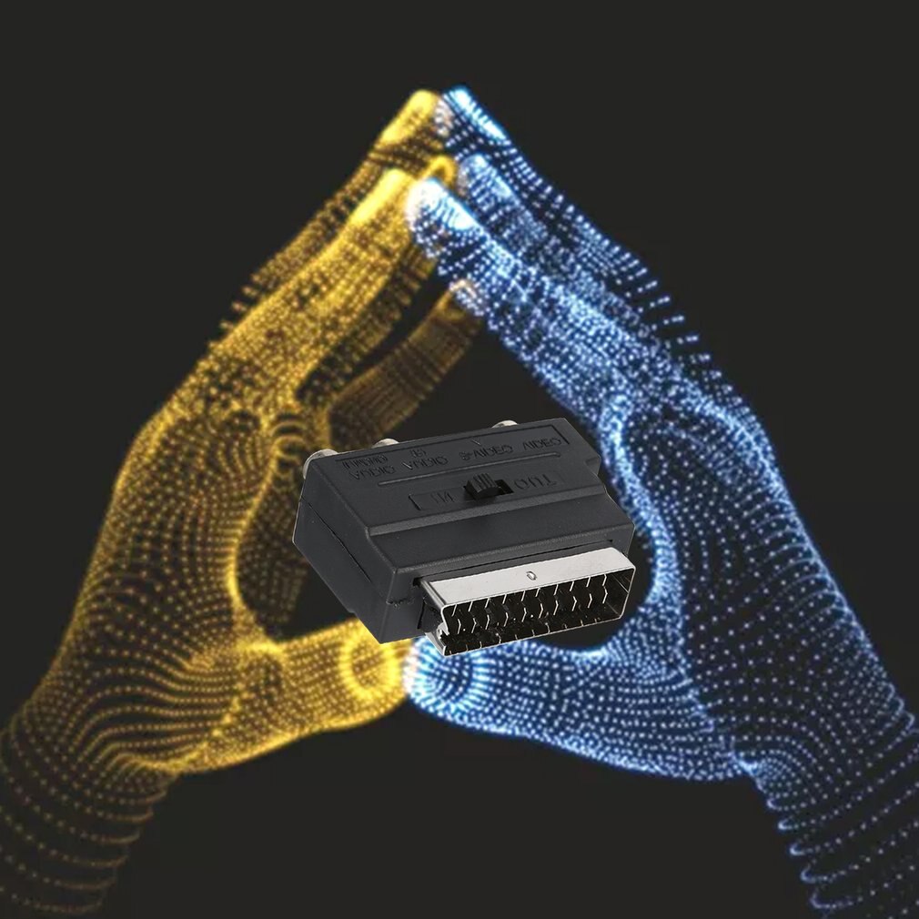 RGB péritel à 3 RCA s-vidéo adaptateur Composite RCA SVHS s-vidéo AV TV Audio pour enregistreur vidéo TV télévision projecteur