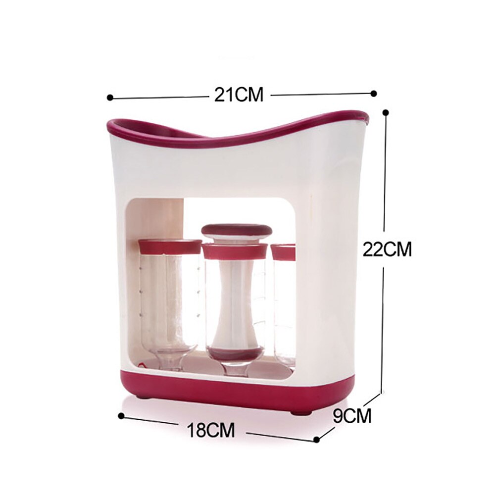 Squeeze Food Station Baby Food Organization Storage Containers Baby Food Maker Set Fruit Puree Packing Machine