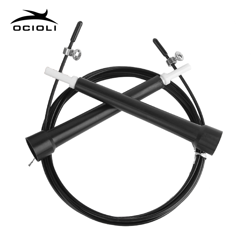 Sprong Springtouwen Kabel Staal Verstelbare Snelle Speed Abs Handvat Springtouwen Crossfit Training Boksen Sport Oefeningen