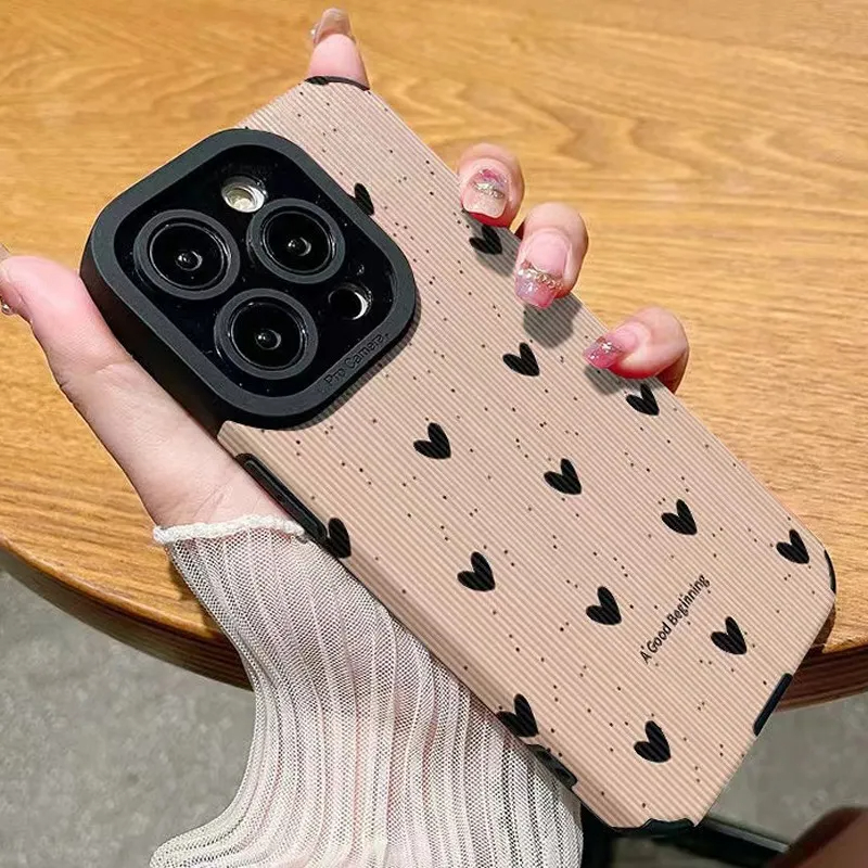Coque arrière souple en silicone antichoc à rayures zébrées pour For iPhone, coques de téléphone, noir, blanc, 11, 13, 12, 14, 15, 16 Pro Max Plus,