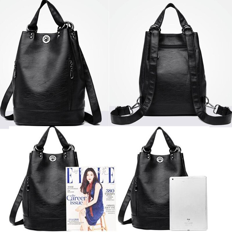 Mode Vrouwen Pu Lederen Rugzak Jeugd Rugzakken Voor Tienermeisjes Vrouwelijke School Schoudertas Rugzak