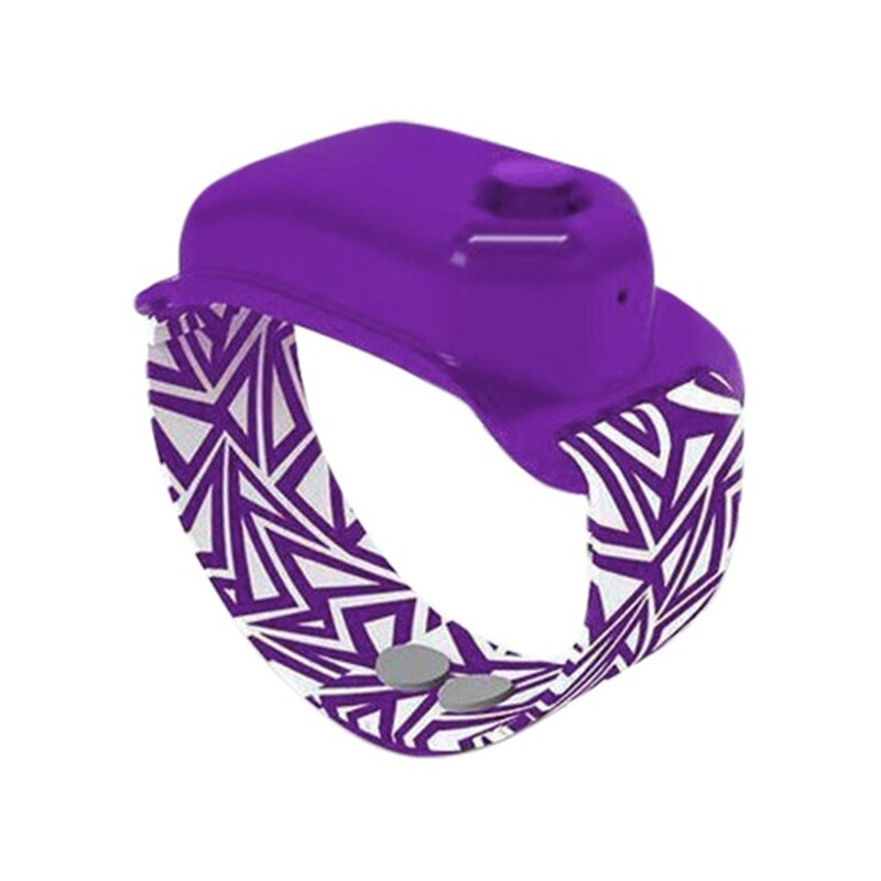 Hand Sanitizer Dispensing Portable Bracelet Wristband Wearable Hand Sanitizer Dispenser Pumps Soap Dispenser 10ML: purple