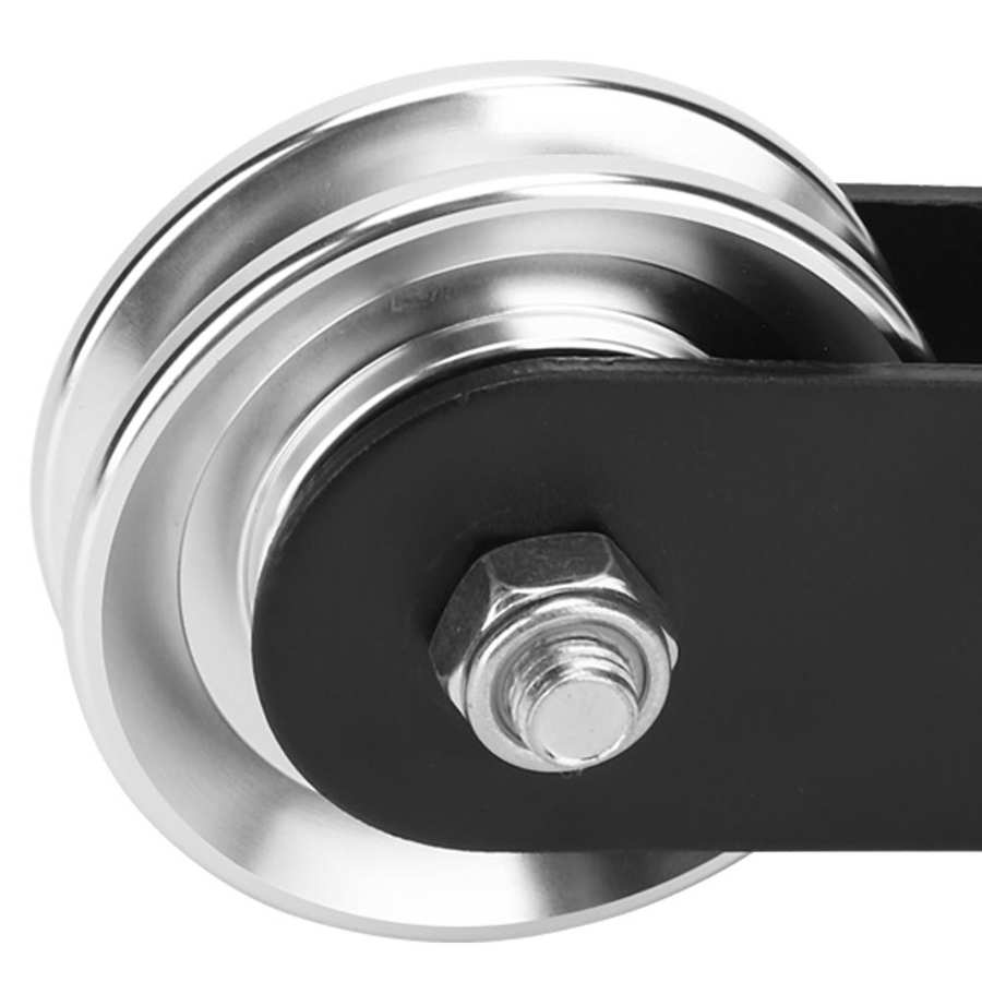 Single Pulley Block Stainless Steel Heavy Duty Lifting Rope Cable Guide Wheel Workout DIY Equipment Gym Cable Silent Wheel Gym