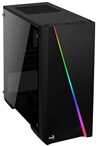 Micro-ATX aerocool cylon mini frontanl case with rgb side beam lighting line acrylic reader s