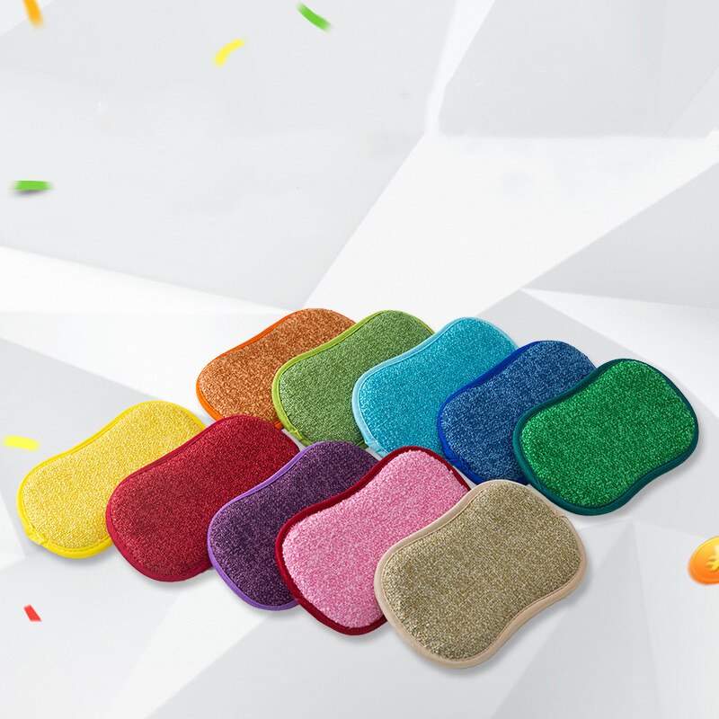 Éponges de nettoyage anti-rayures en microfibre pour Lavage de Pot, Gadgets et Outils de Cuisine, 5, 10 ou 20 Pièces