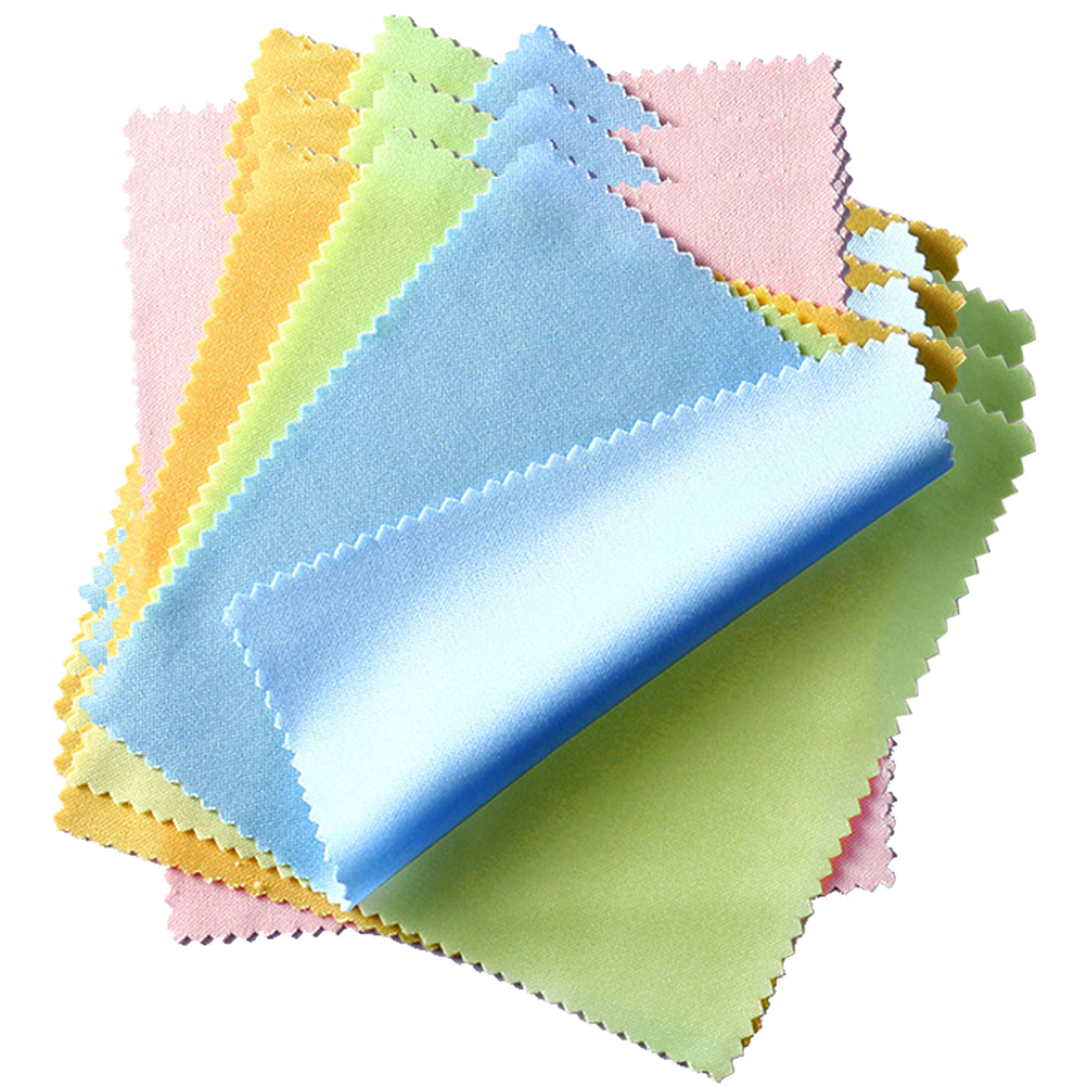 100x Mikrofiber Brillerens Klude - 10x10cm Farvede til Telefon, Linser