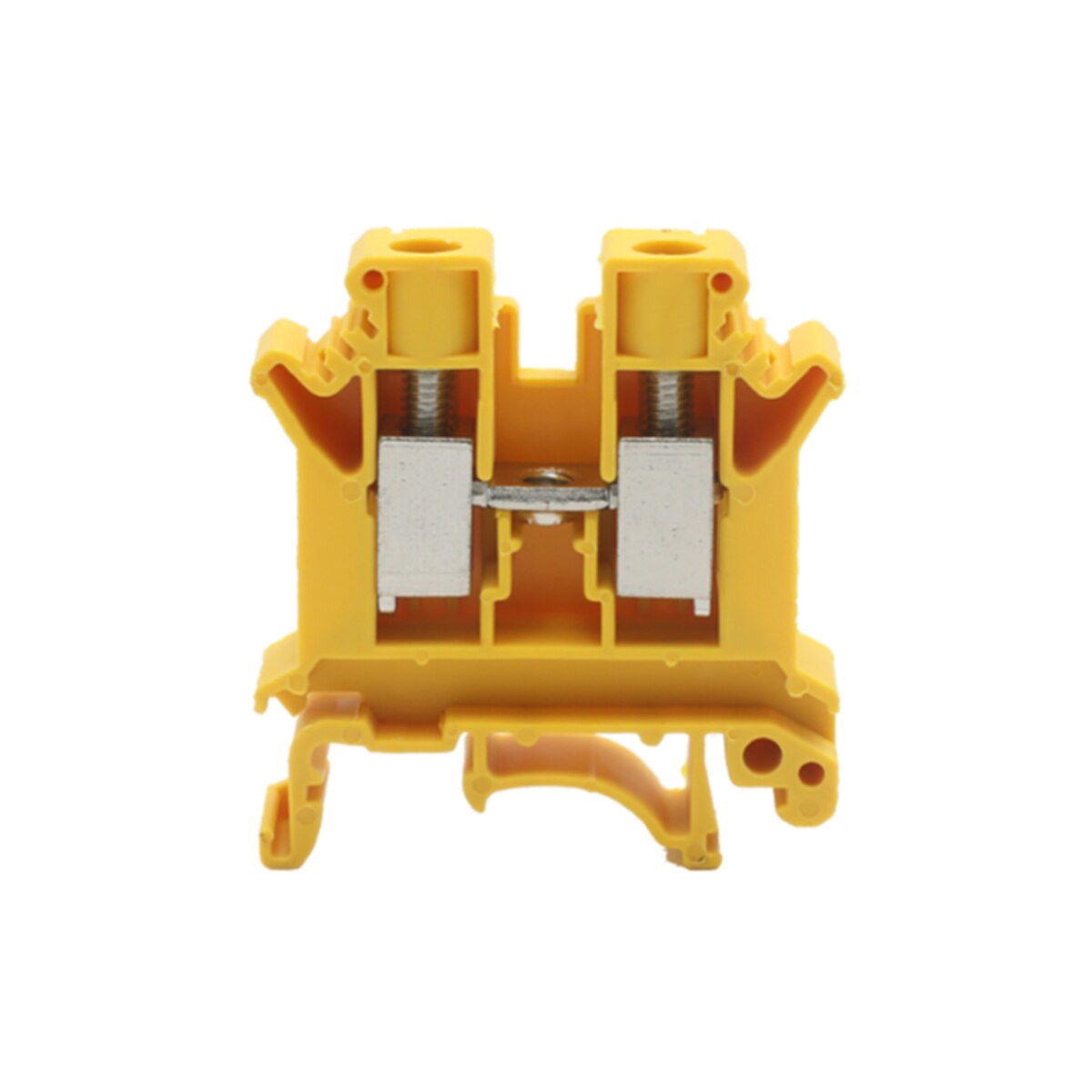 1/5/10PCS Din Rail Terminal Block UK-2.5B Wire Electrical Conductor Universal Connector Screw Connection Terminal Strip Block UK: Yellow / 5PCS