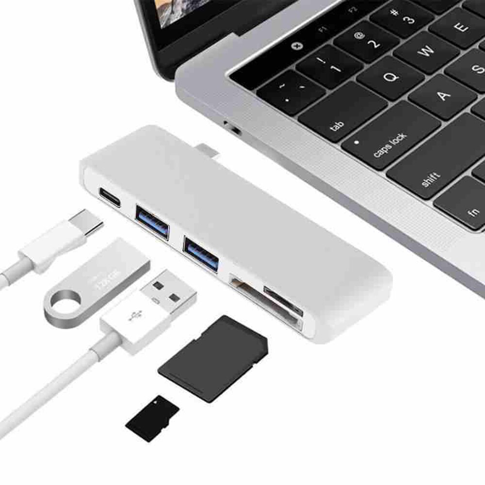 Hub Typ-C Adapter USB 3.0 Combo/TF Karte Für MacBook Profi 5 in 1 Multiport