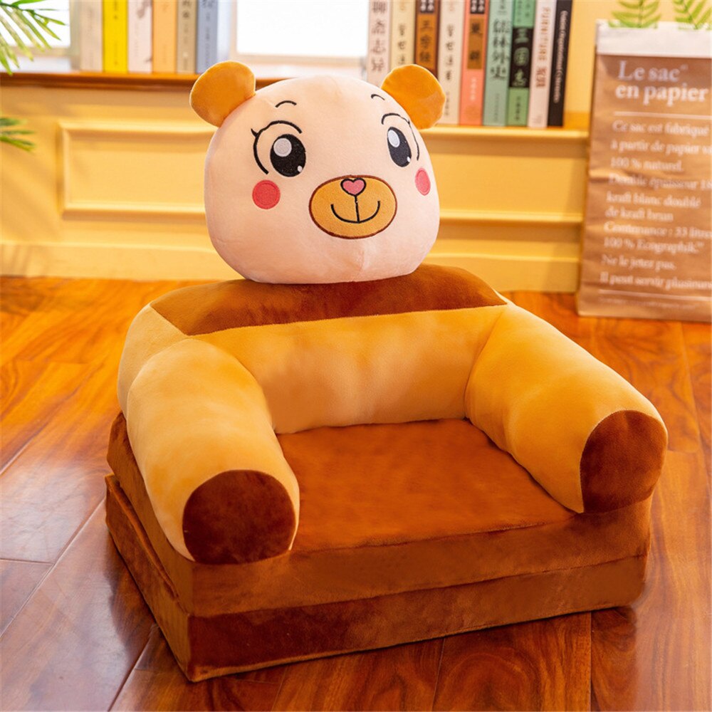 Baby Kids Sofa Alleen Cover Geen Vullen Cartoon Crown Seat Kinderen Stoel Nette Bladerdeeg Huid Peuter Kinderen Cover Voor Sofa vouwen: 16