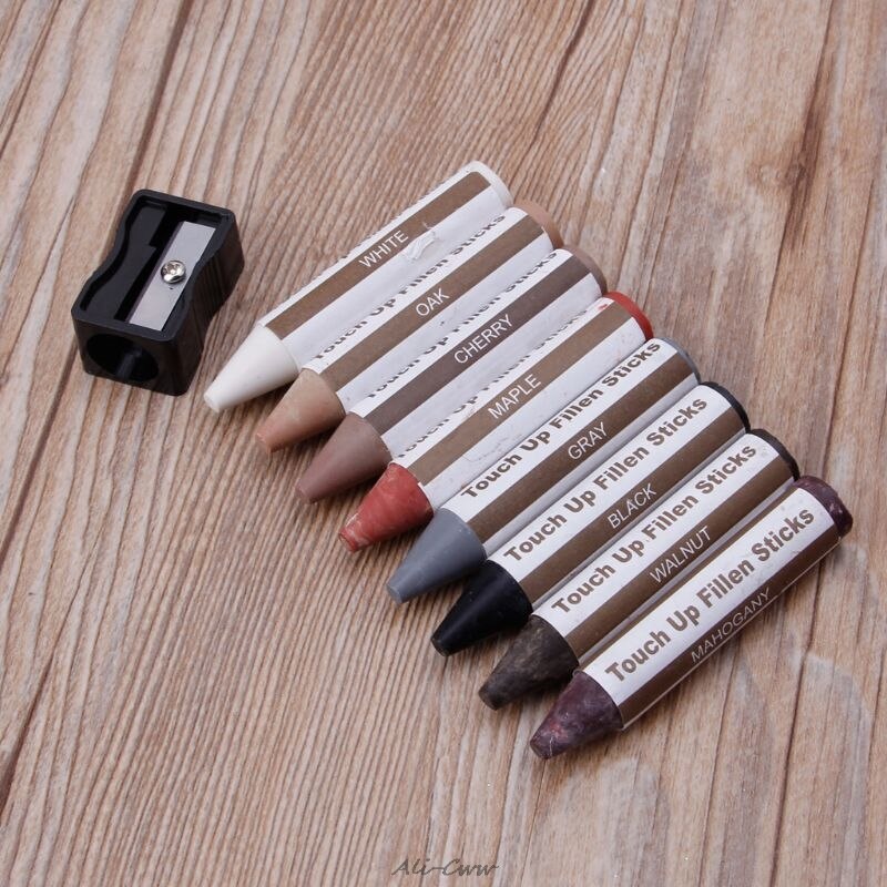 17Pcs Meubels Touch Up Kit Markers & Filler Steekt Hout Krassen Herstellen Kit Scratch Patch Verf Pen Hout Composiet reparatie