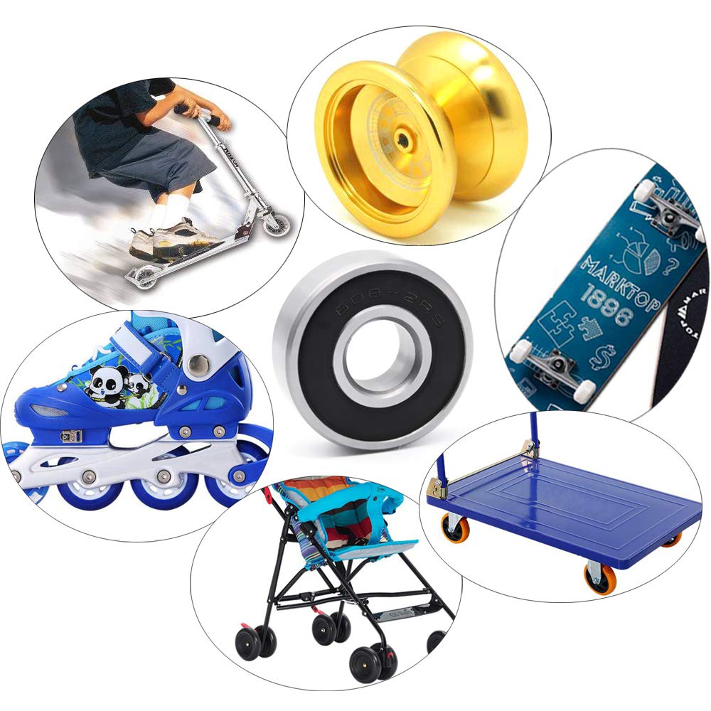 608 6200 6201 6202 6203 6204 6205 6206 6207 6208 RS 2RS di Skateboard Doppia Schermatura Cuscinetti A Sfera Piccolo Cuscinetto Parti di Ricambio