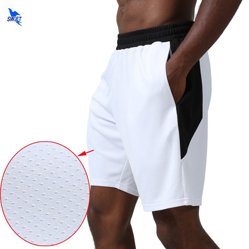 Koord Sport Basketbal Shorts Broek Ademend Sneldrogende Losse Ademend Anti Zweet Running Vijfde Shorts Met Zakken