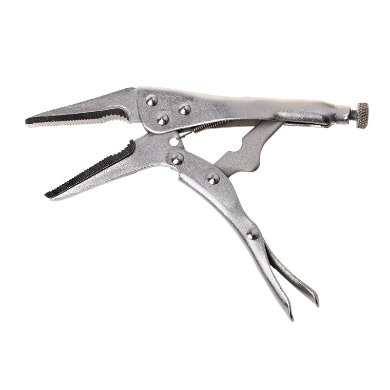 7Inch Locking Pliers Long Nose Straight Jaw Lock Vise Grip Clamp Hand Tool 165mm B95A