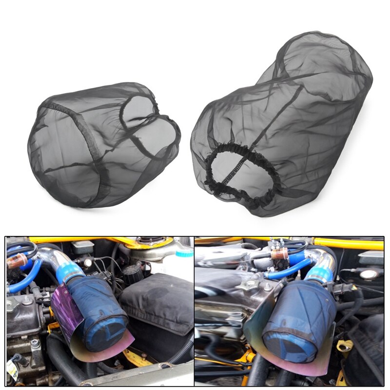 Universal Car Cone Air Filter Protective Cover Waterproof Oilproof Dustproof for High Flow Air Intake Filters: 15x12cm 