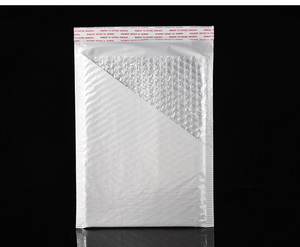 Bolsa de plástico de espuma blanca para sobres, sobres acolchados para envíos, con bolsa de correo de burbujas, bolsas de embalaje para , 13*15 cm, 50 unidades