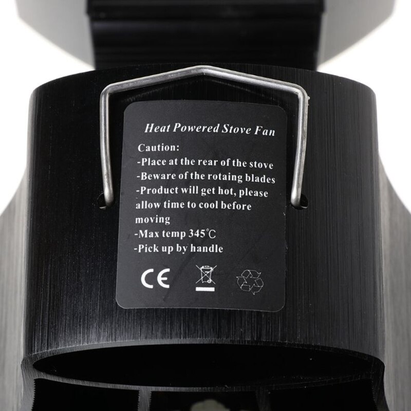 ventilateur de poêle de cheminée auto-alimenté à chaleur murale silencieux avec 4 lames