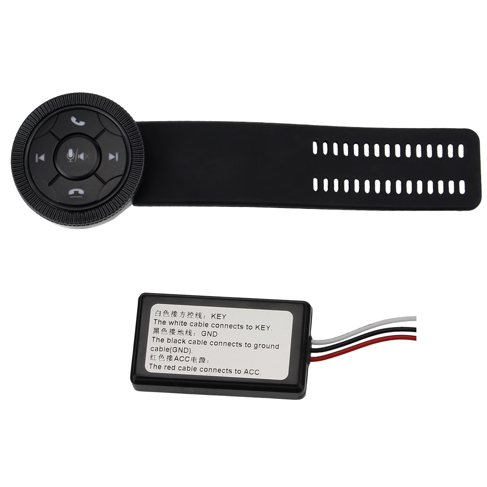 Afstandsbediening Knop Voor Auto Radio Dvd Gps Navigatie Draadloze Auto Stuurbediening Knop Bluetooth