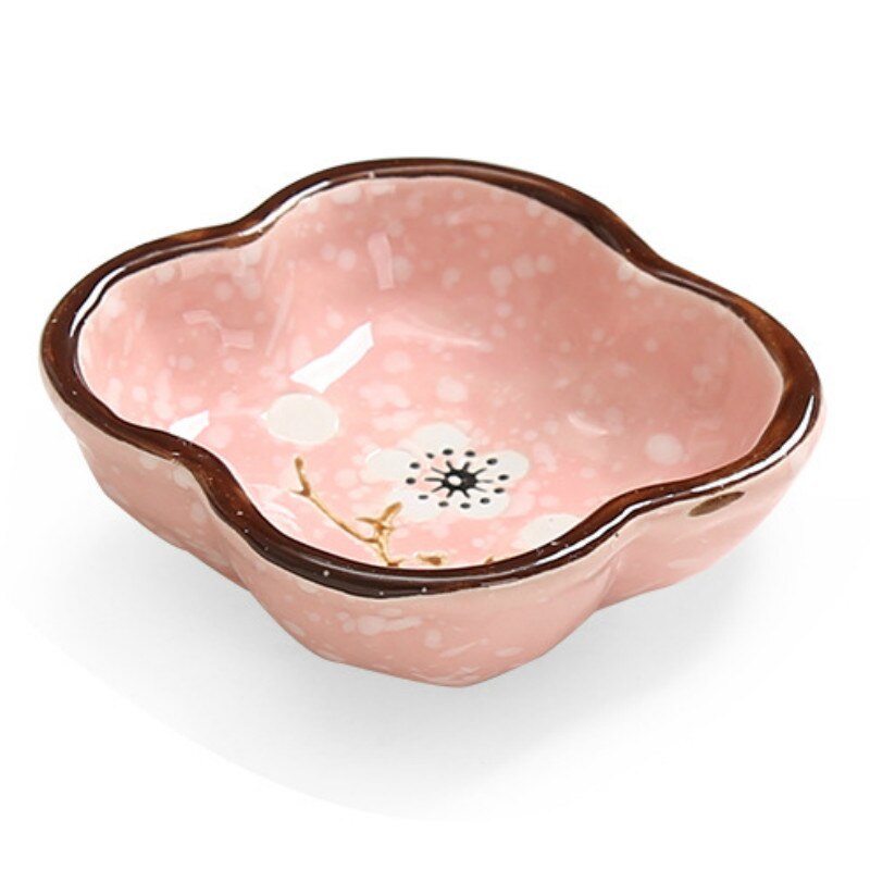 Huishoudelijke Keramische Dip Schotel Side Schotel Side Schotel Voorgerecht Bijgerecht Boter Side Schotel Keukengerei: Single case pink