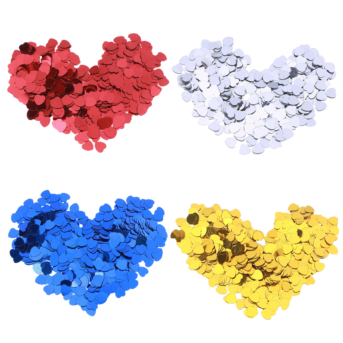 30g Table Confetti Heart Shaped Party Confetti for Birthday Wedding Christmas Decoration (Red)