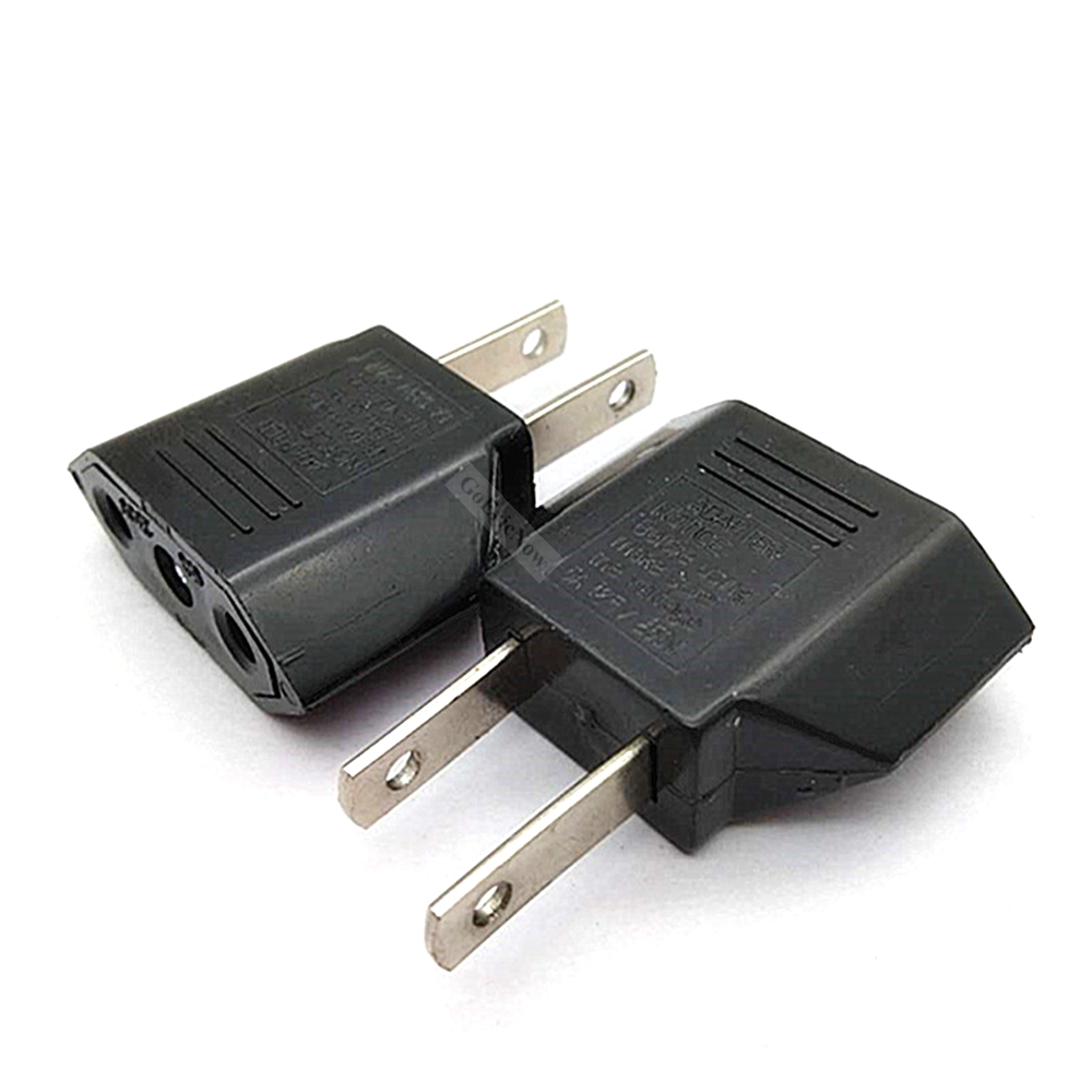 1 stks Europese US EU Plug Adapter Amerikaans Japan China VS Naar EU Euro Travel Power Adapter Plug Outlet Converter Socket: Army Green