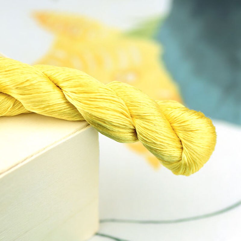 1pcs/400m silk embroidery thread / 100% silk thread /hand embroidery embroider cross stitch/dark yellow series/7 pure colors: 4