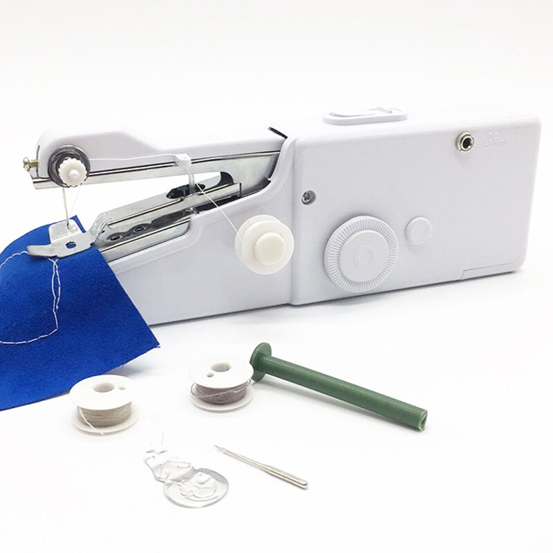 Draagbare Mini Hand Naaimachine Huishoudelijke Handheld Quicksewing Machine Elektrische Steek Handwerken Set Voor Diy Kleding Stitchin