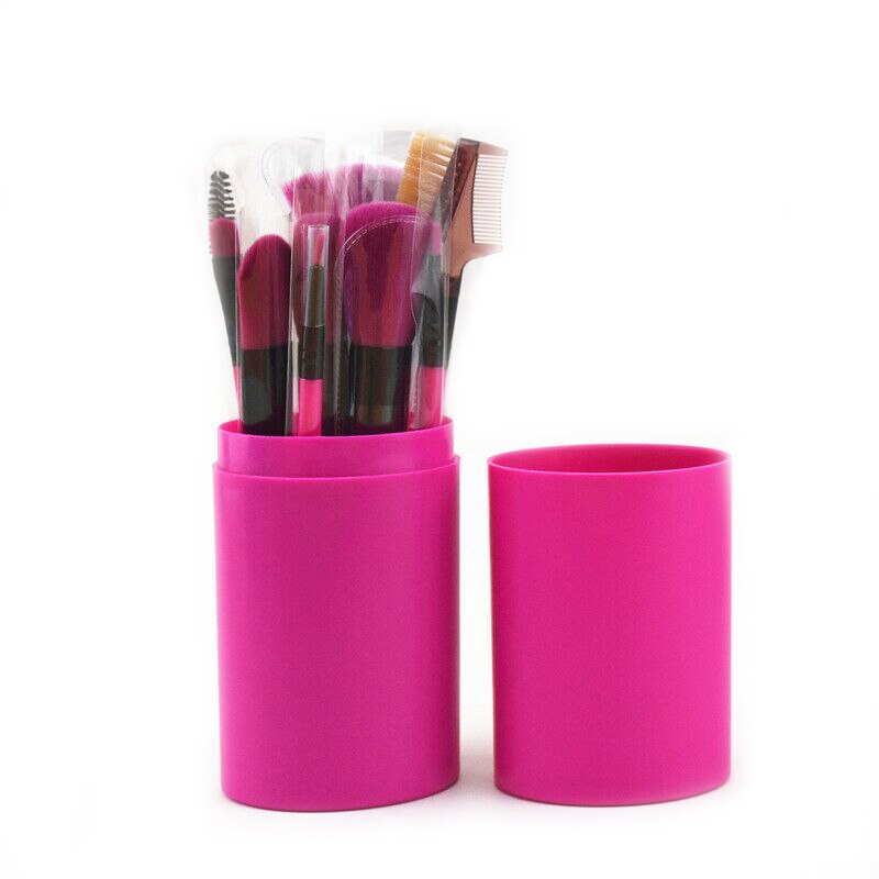 Juego de brochas de 12 Uds para sombra de ojos, brocha para colorete, brocha Cepillo de polvo suelto No se decolora ni se cae, brocha para maquillaje: 03