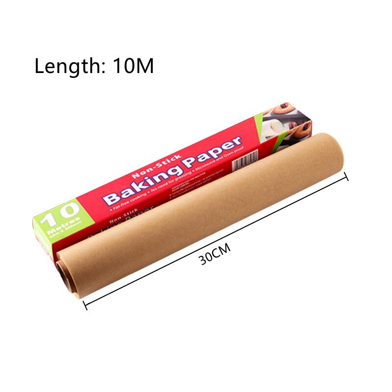 Parchment Baking Mats Non-Stick Cookies Liner Special Waxed Food Paper BBQ Grease Resistant Wrap Paper For Baking Kitchen Tools: 10M