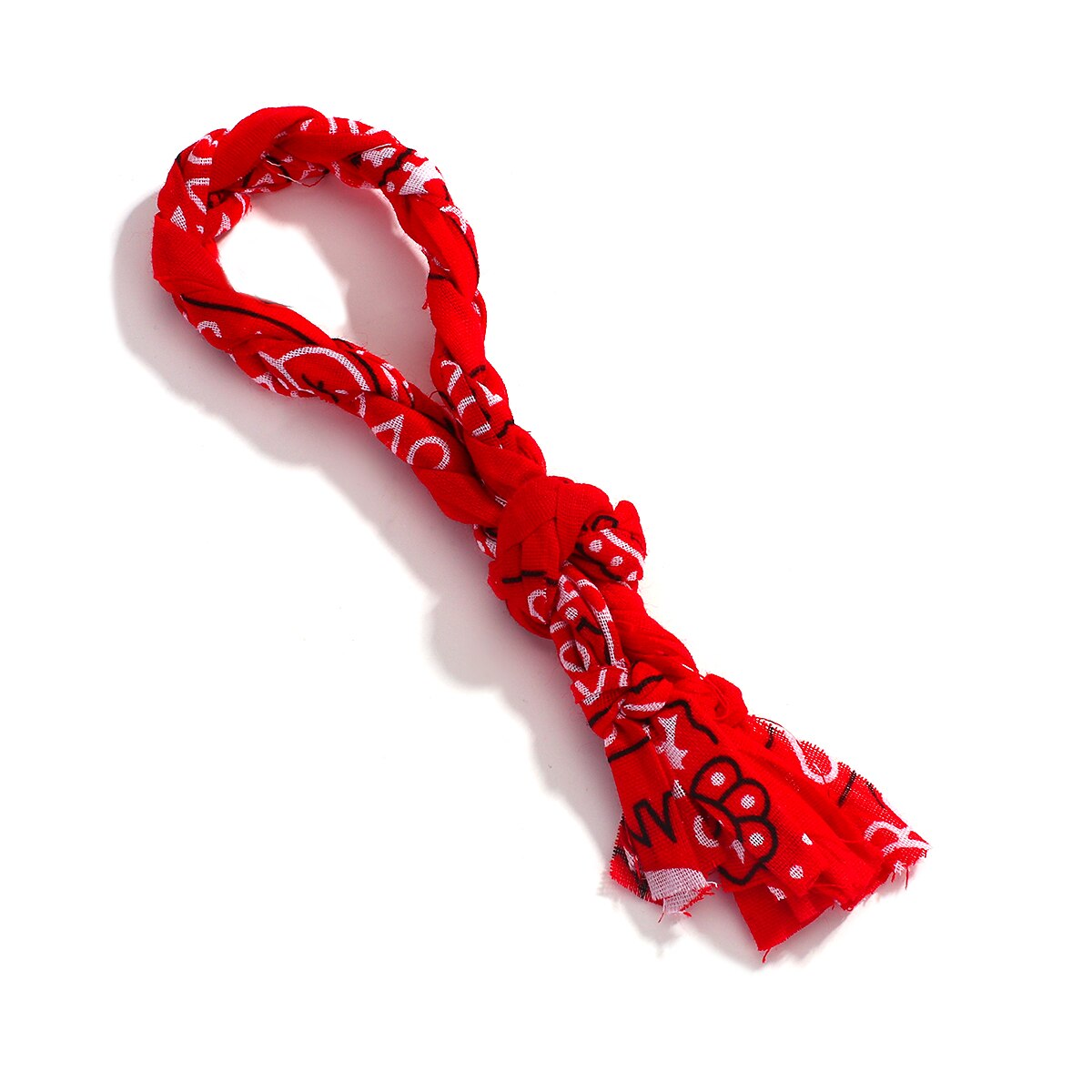 ALLYES – Bracelet Bandana tressé en tissu pour femmes, style bohème, tendance ethnique, noué, bijoux: Red