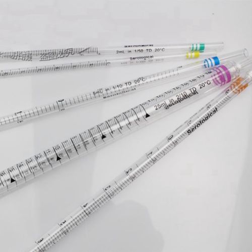 1/2/5/10/25 mL Volumen Polystyrol Serologische Pipette Promotionen 5 Farben Markiert