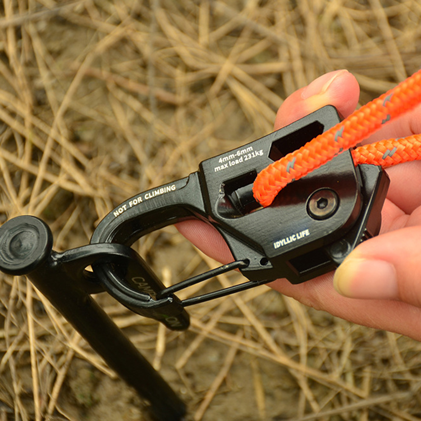 Cordes de tente de 5M 6mm avec ajusteur, corde multifonction haute durabilité et résistance, adaptées au Camping et à sécher les vêtements