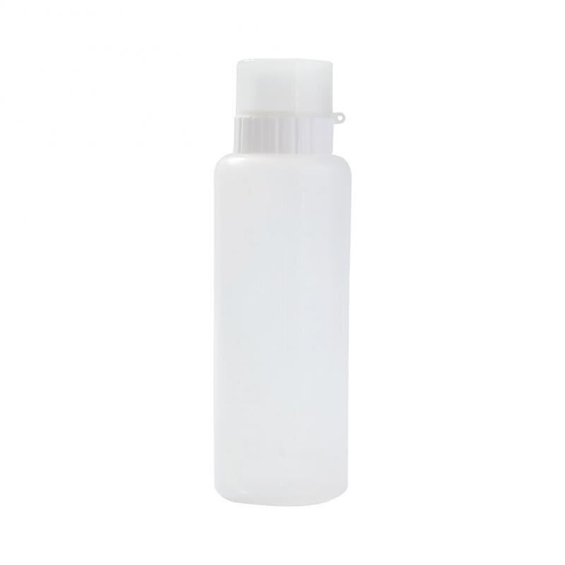 Bouteille de Sauce à presser transparente avec couvercle, avec couvercle, Sauce tomate, Sauce à salade, 5 trous, bouteille de miel: 350ml  White